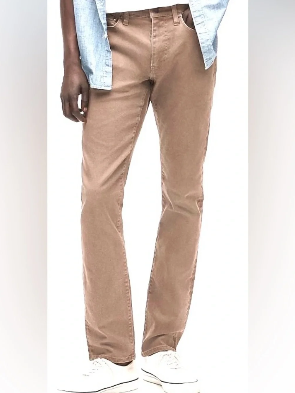 J. Crew 484 Slim Stretch Cotton 5-Pocket Jean Cut Pant. W31/L30. Tan. New w/Tag!